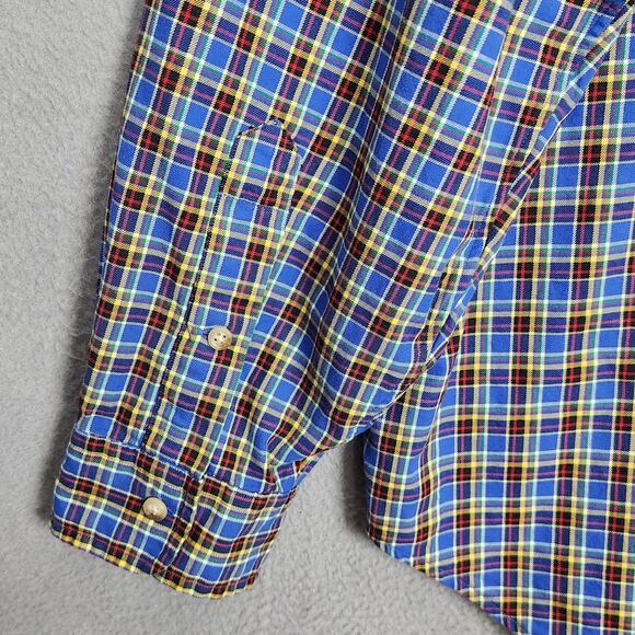Ralph Lauren Shirt Mens 3XB Big Blue Plaid Classic Fit Button Down Long Sleeve - Picture 10 of 16